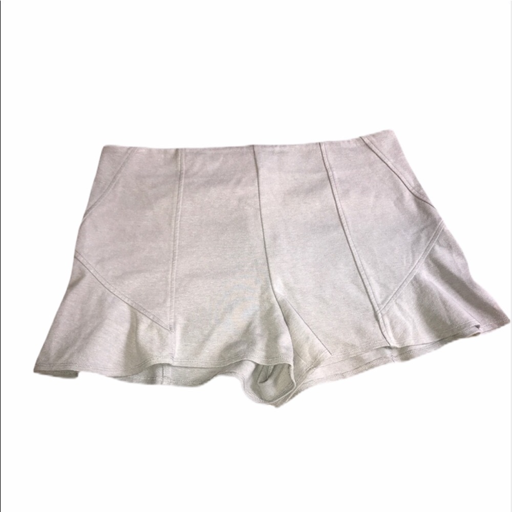 Free People High Waist Shorts in Soft Gray